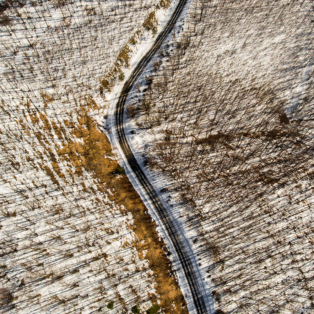 Straße die durch das Sauerland führt