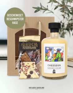 Geschenkset "beschwipster Hase"